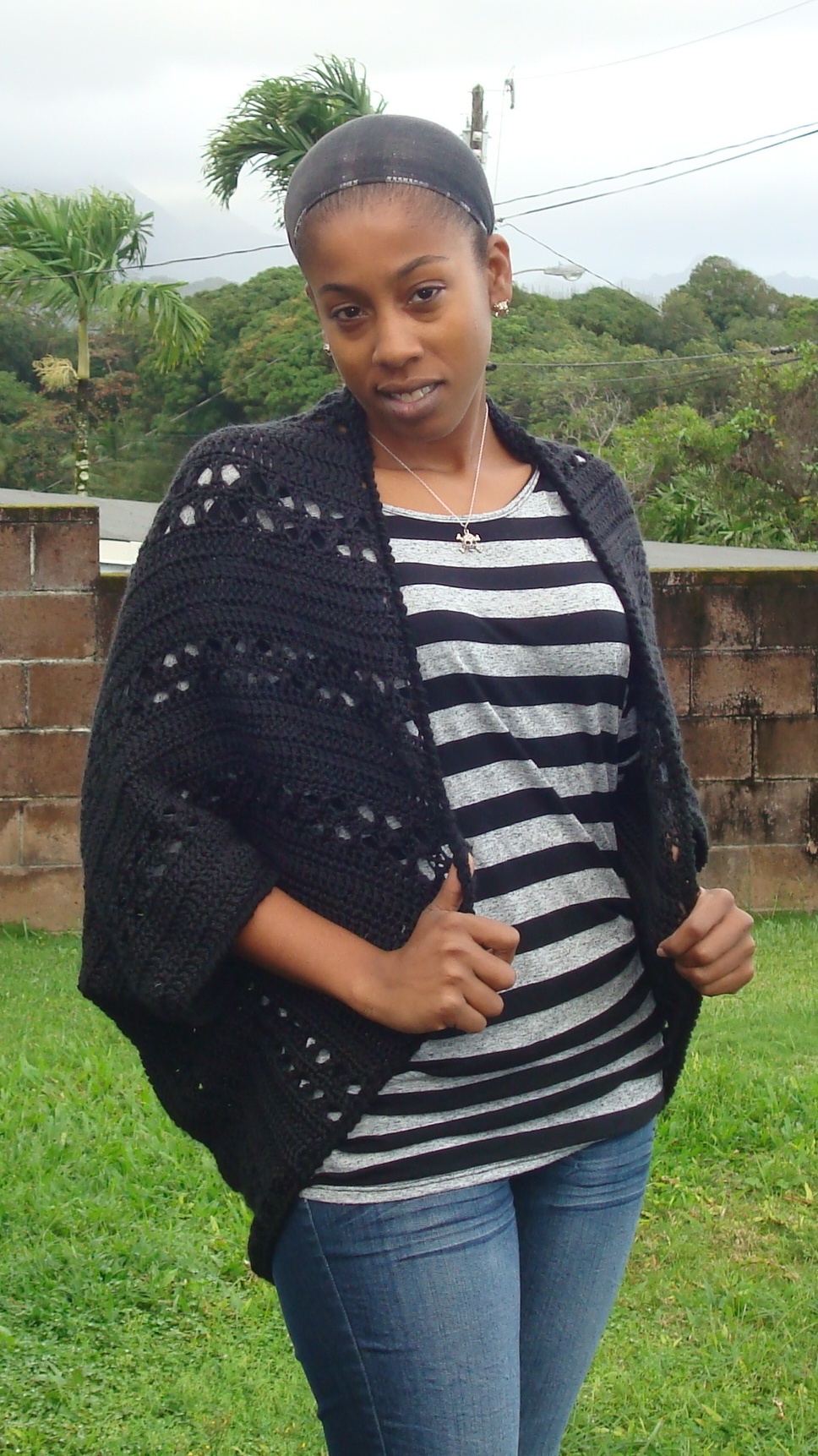 Deanne Young’s Crochet X-Stitch Shrug | Yarn Over, Pull Through